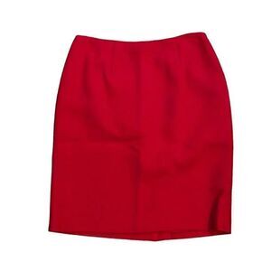 Dana buchman fully lined red skirt. 8 petite